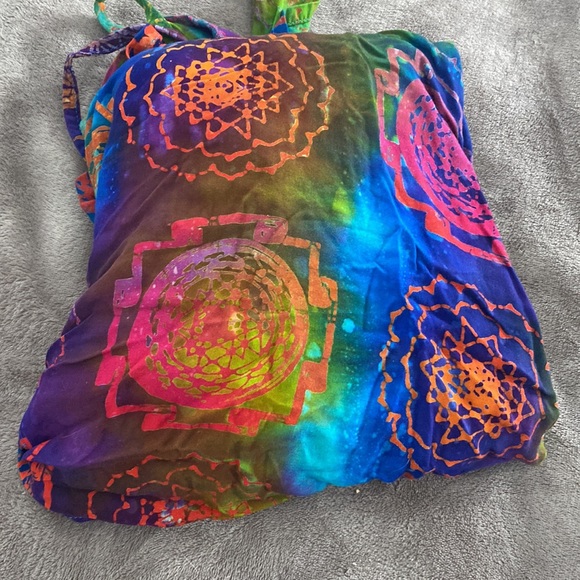 beautiful tie dye flowy dress - Picture 6 of 6